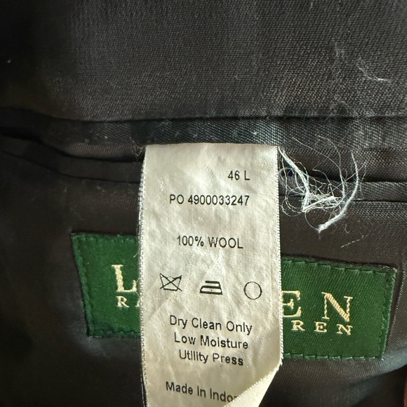 Ralph Lauren Charcoal Houndstooth Blazer - Picture 3 of 4